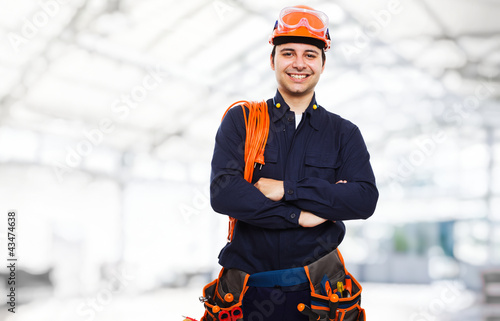 Photo: Electrician portrait Electrician portrait