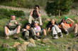 Hikers taking a break