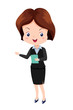 Cute business woman