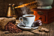 grinder and other accessories for the coffee