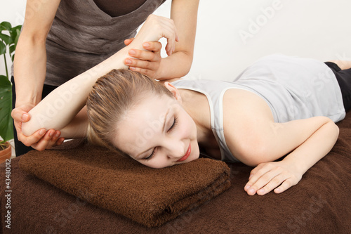 Photo: Women undergoing a massage Women undergoing a massage