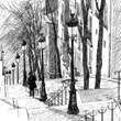 Vector: Montmartre in Paris Montmartre in Paris
