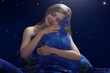 Sleeping Girl at night
