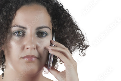 Photo: woman talking on phone woman talking on phone