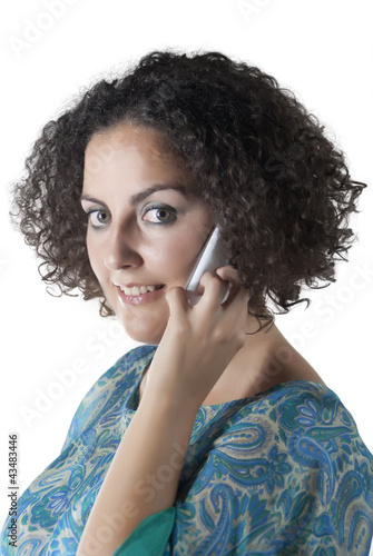 Photo: woman talking on phone woman talking on phone