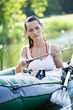 girl on boat