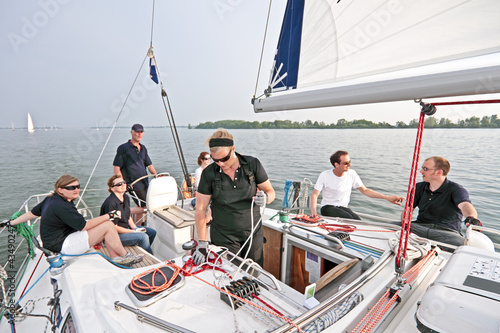 Photo: Sailing on the IJsselmeer in the Netherlands Sailing on the IJsselmeer in the Netherlands
