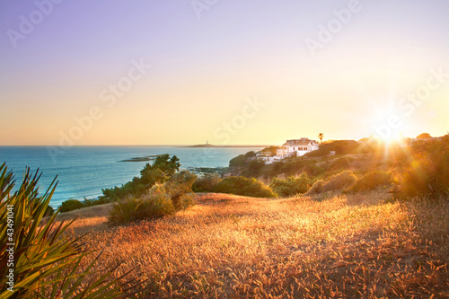 Photo: Sunset beach landscape Sunset beach landscape