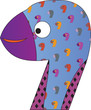 Number 9 from the Crazy Creature Alphabet set