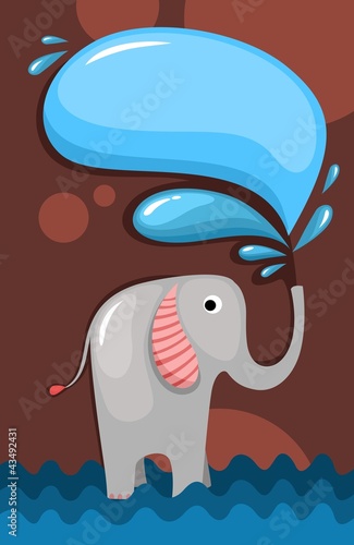 Vector: elephant elephant