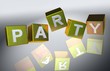 3D Fallende Wuerfel - PARTY X
