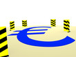 starting-up protection for the euro with white background - 3D