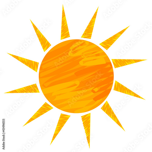Vektor: Sun drawing Sun drawing