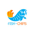 Famous british fast-food - fish and chips