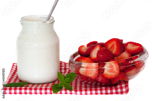 Photo: Joghurt mit Erdbeeren Joghurt mit Erdbeeren