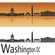 Vector: Washington DC skyline Washington DC skyline