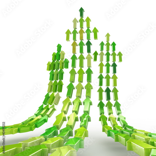 Illustration: Go green arrows Go green arrows
