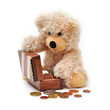 Photo: Teddybär mit Schatztruhe Teddybär mit Schatztruhe