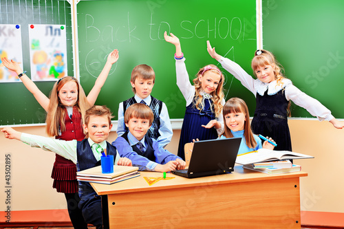 Photo: schoolchildren schoolchildren