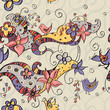 Бесшовный векторный орнамент
