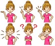 女性　表情