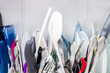 Close up view of the top of the dishes