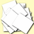 Empty Photo isolated on yellow background