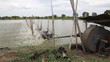 Water turbines on Shrimp ponds