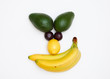 face made of fruits