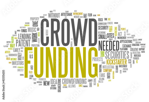 Illustration: Word Cloud "Crowd Funding" Word Cloud "Crowd Funding"