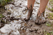 Feet in mud