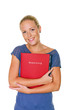 Frau mit Bewerbungsmappe