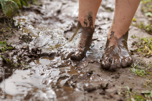 Photo: Feet in mud Feet in mud