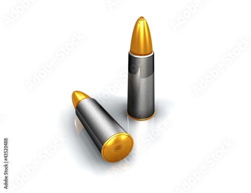 Illustration: Bullets ammo metal war crime illustration Bullets ammo metal war crime illustration
