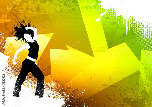 Illustration: Zumba dance fitness Zumba dance fitness