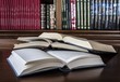 Foto: different books on library different books on library