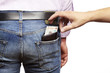 Man being pickpocketed