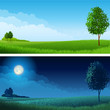 Vektor: Summer landscape Summer landscape