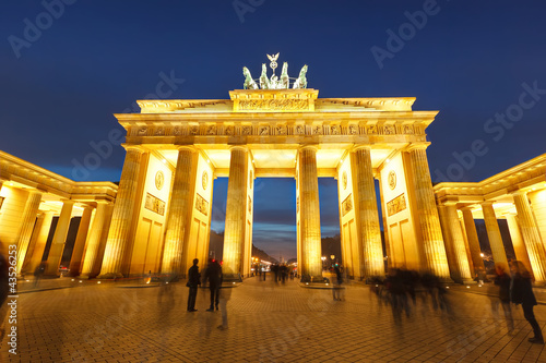 Photo: Brandenburg gate at night Brandenburg gate at night