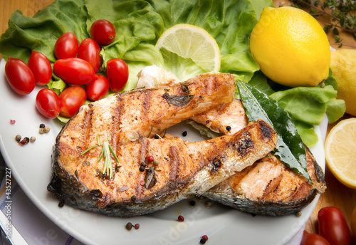 Photo: Grilled Salmon - Salmone alla griglia Grilled Salmon - Salmone alla griglia