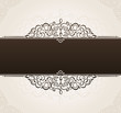 vector template for text. vintage frame decorated background wit