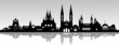 Wiesbaden Skyline grauer Himmel