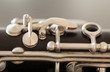 Photo: Macro image of keys and pads of clarinet Macro image of keys and pads of clarinet