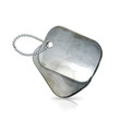 Military dog tags, old-style vector isolated