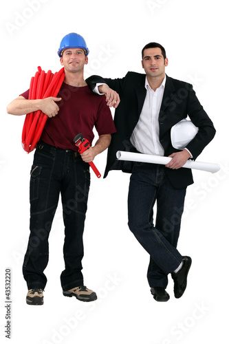 Photo: Plumber and architect Plumber and architect