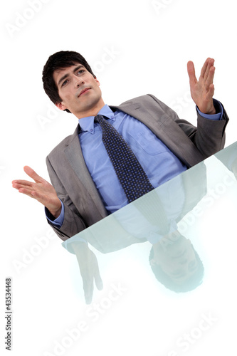 Photo: Businessman discussing something Businessman discussing something