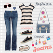 Jeans fashion set