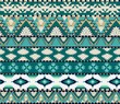 Aztecs seamless pattern on cold color