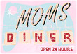 Vintage diner sign, vector illustration, scalable to any size