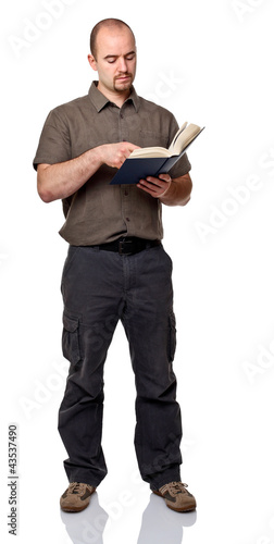 Foto: man with book man with book